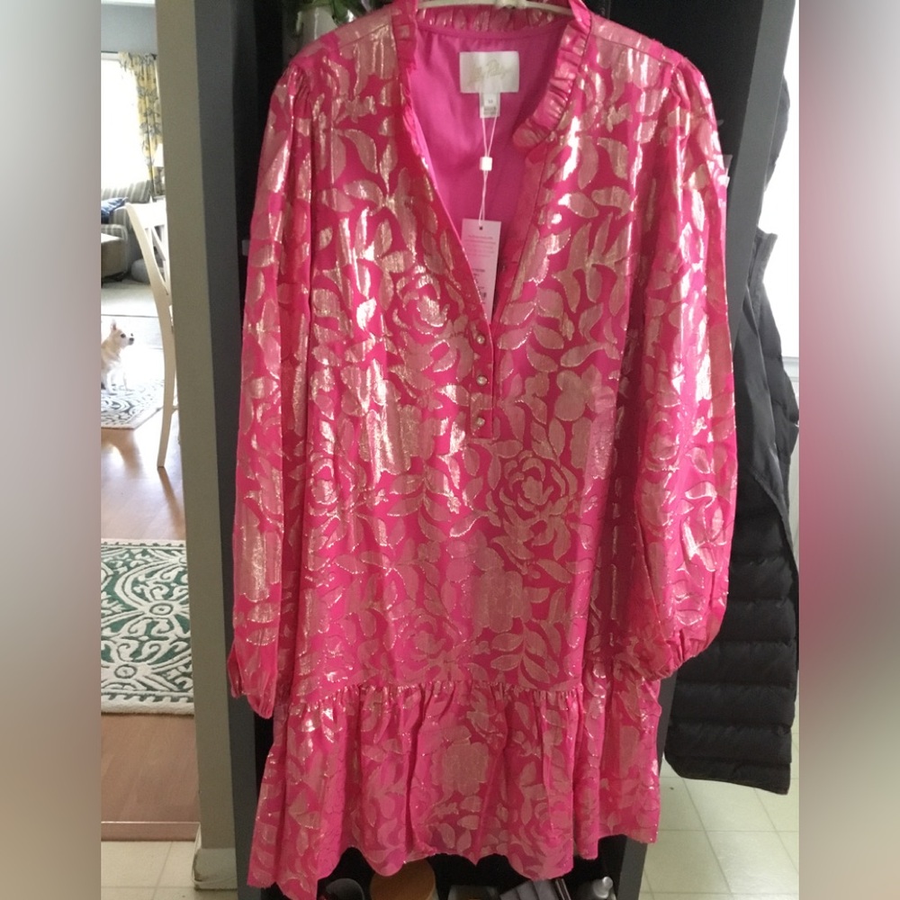 Lilly Pulitzer Evaline Silk Dress size 14 NWTS